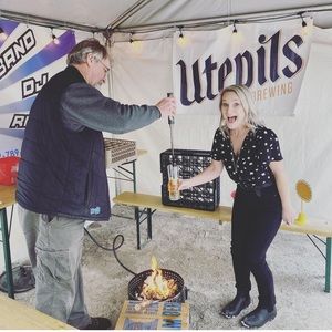 White and black v cut body suit